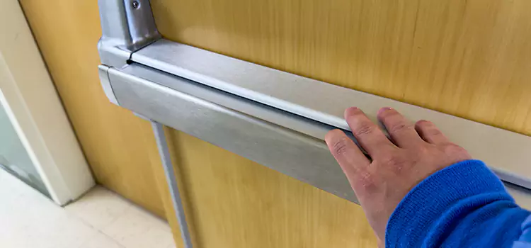 Installing a Push Bar on a Door Bowling Green
